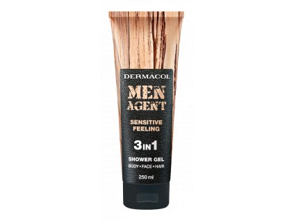 Men agent Shower gel Sensitive Feeling 3in1 (New)