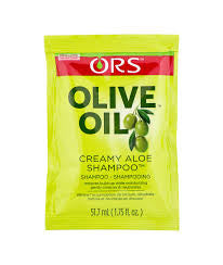 OLIVE OIL ORS OLIVE OIL CREAMY ALOE SHAMPOO INFUSED WITH ALOE VERA, TRAVEL PACKET (1.7 OZ)